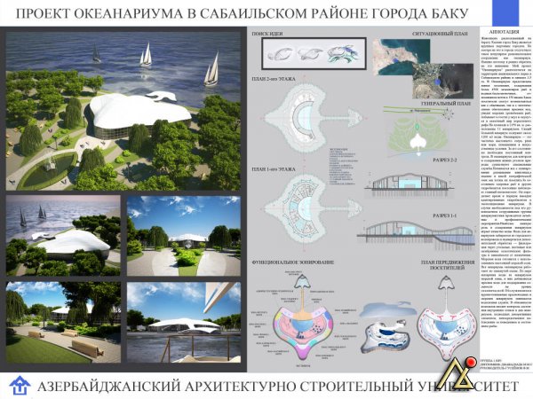 Проект окенариума в Сабаильском районе г.Баку